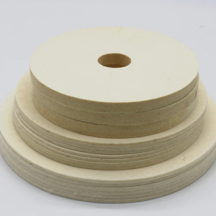 
durable wool felt wheel polishing disc for mable polishing 