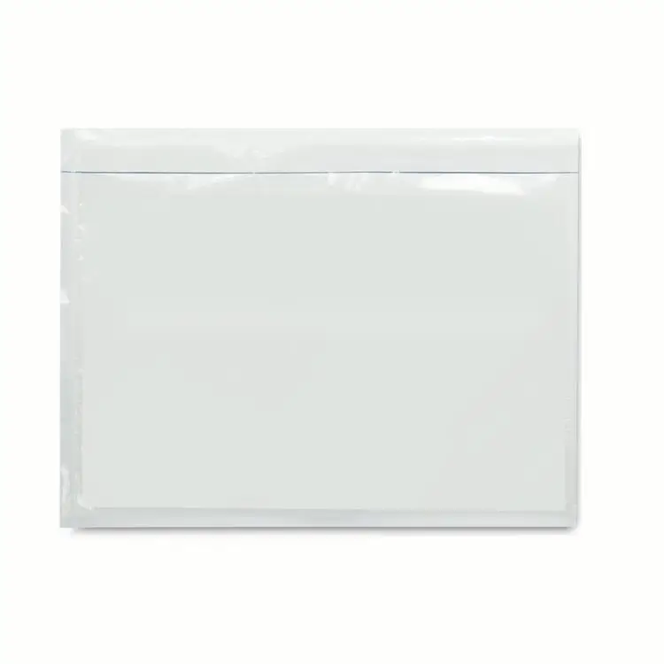 Waterproof Envelope PATIKIL 4.5x5.5 Clear Packing List Envelope, 50 Pack Plastic Waterproof Self -Adhesive Side Loading Mailing Invoice Label Pouch Sleeves For Transportation, Clear Document Enclosed Wallets