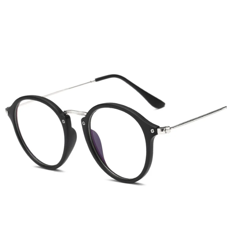 Wholesale Retro Round Unisex Blue Blocking Glasses Eye Glass Frames Computer Optical Frames