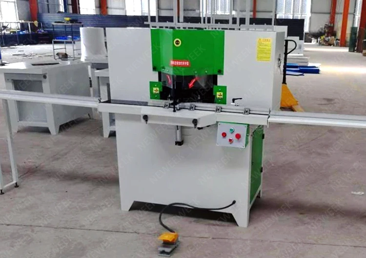 NEWEEK double head woodworking 45 90 degree angle cutting machine for cutting picture frames