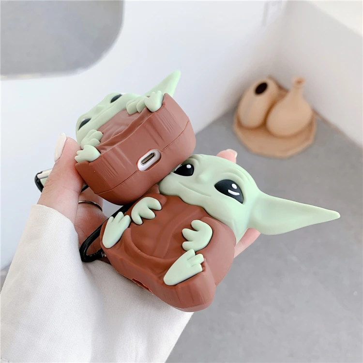 2020 New Baby Yoda Case For Airpod,Cute Cartoon Earpod