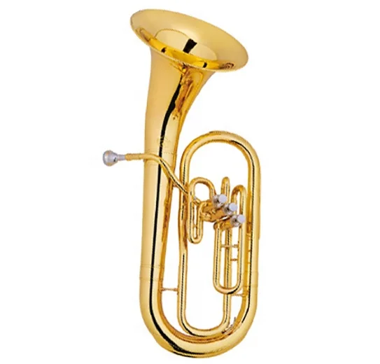 
Accept OEM Gold Lacquer Marching Euphonium 3 Pistons JYMEP1803 