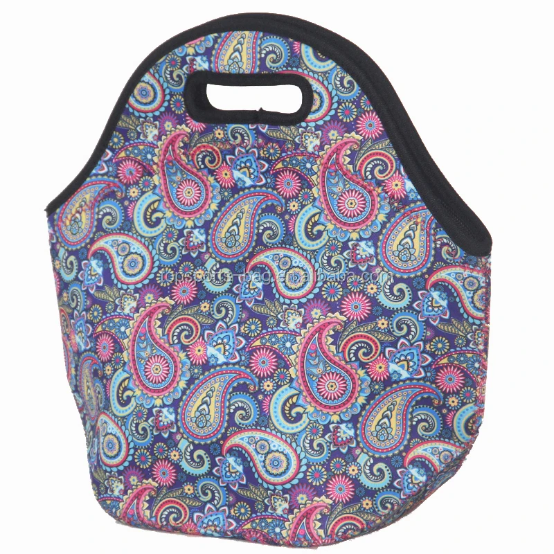

Abstract Kaleidoscope Cooler Neoprene Lunch Box Bag for Women