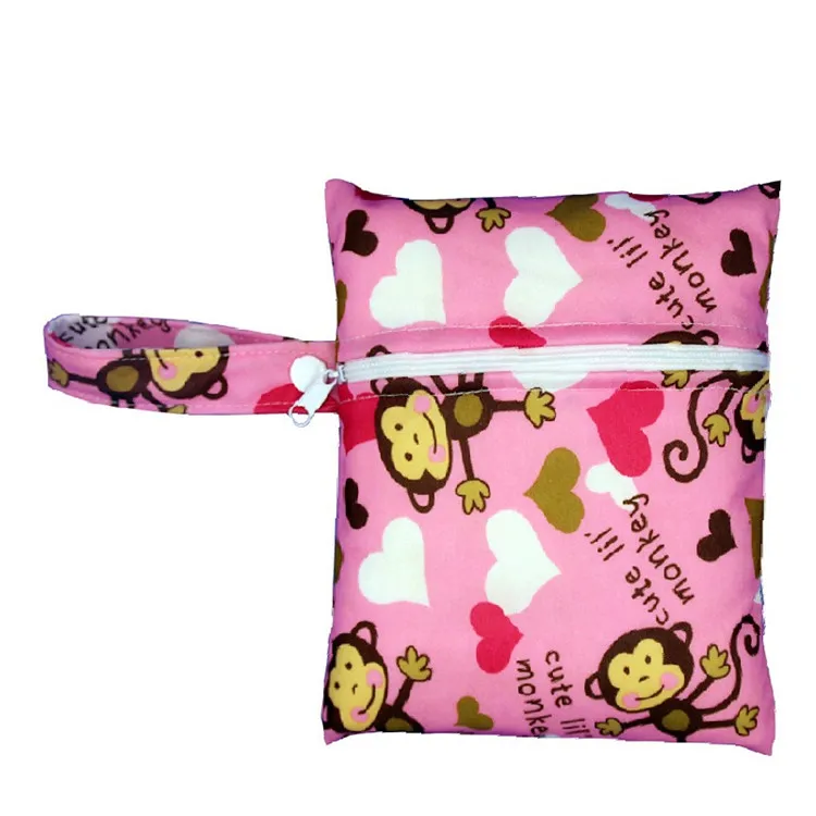 

Custom Waterproof Reusable Single Pocket Baby Diaper Mini Wet Bags, More than 20 prints in stock