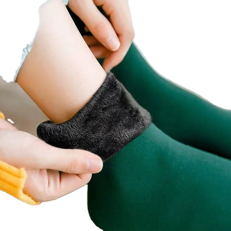 

Winter Warmer Thicken Thermal Wool Cashmere Snow Socks Seamless Velvet Boots Floor Sleeping Sock N