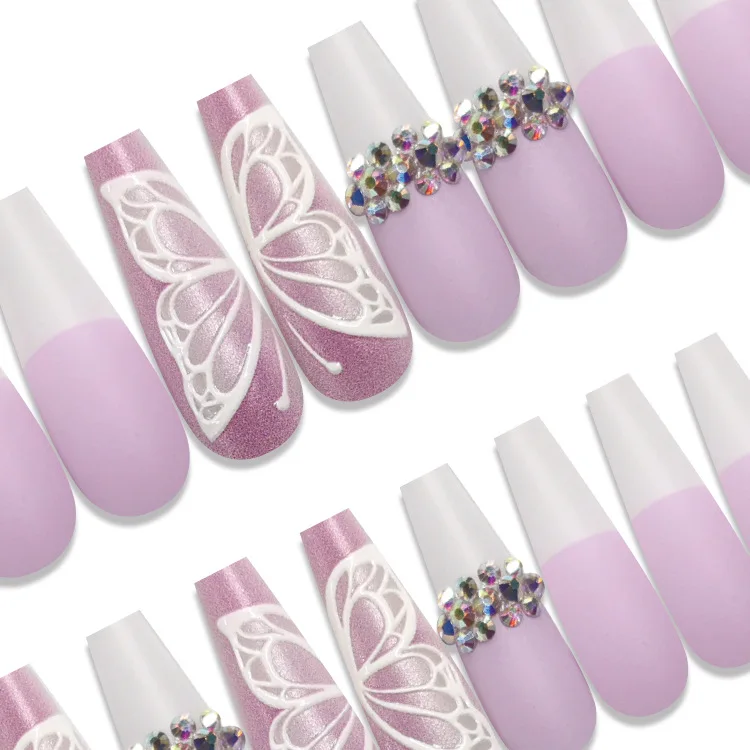 

New Long luxury Press On Nails and Whosale Press On Nails Press On Nail Set for women
