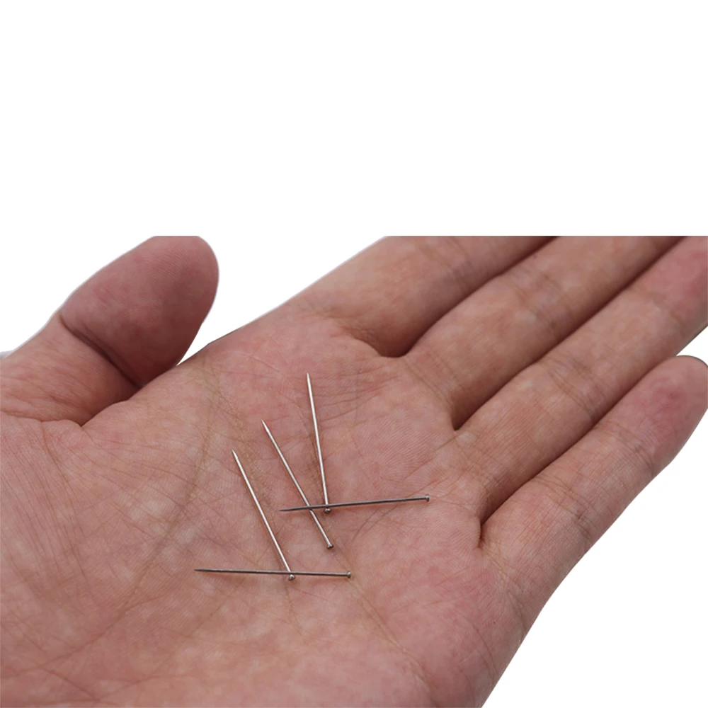 1600pcs Stainless Steel Quilting Pins Dressmaker Pins For Jewelry Making Diy Head Pins Sewing