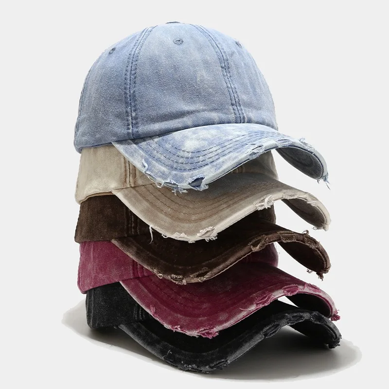 Vintage Distressed Baseball Cap Sun Protection