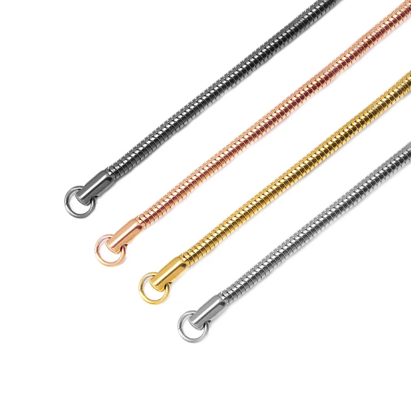 

Custom DIY 14K 18K Gold Plated Stainless Steel Snake Necklace Jewelry Accessories For Making Jewelry