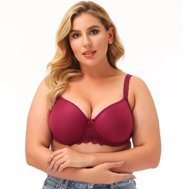 

Woman plus size bra underwire lace sujetador full coverage big size bra ropa interior ultra-thin female plus size lace bras