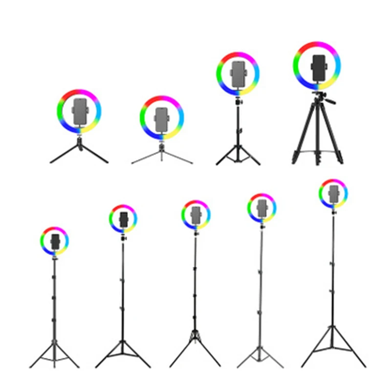 

14 inch 18 inch Youtube Live Tiktok Live Ring Light LED with Holder Tripod Stand for Mobile Phone, Customized color