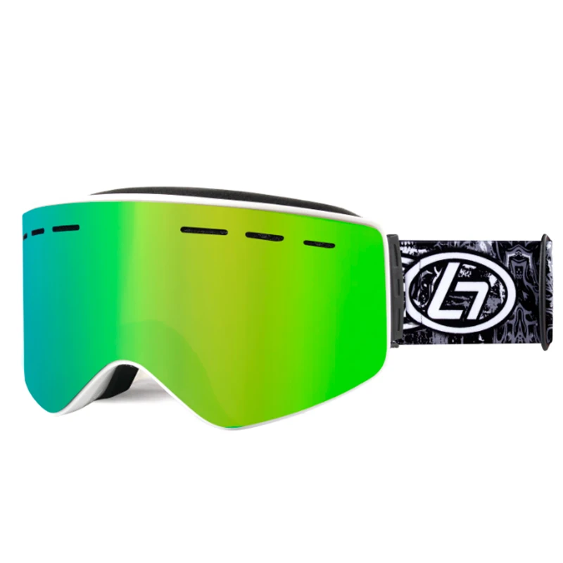 

Cool Ski Goggles Snowboard Snow Goggles Dual Layers Lens Anti-Fog UV Protection Women Men