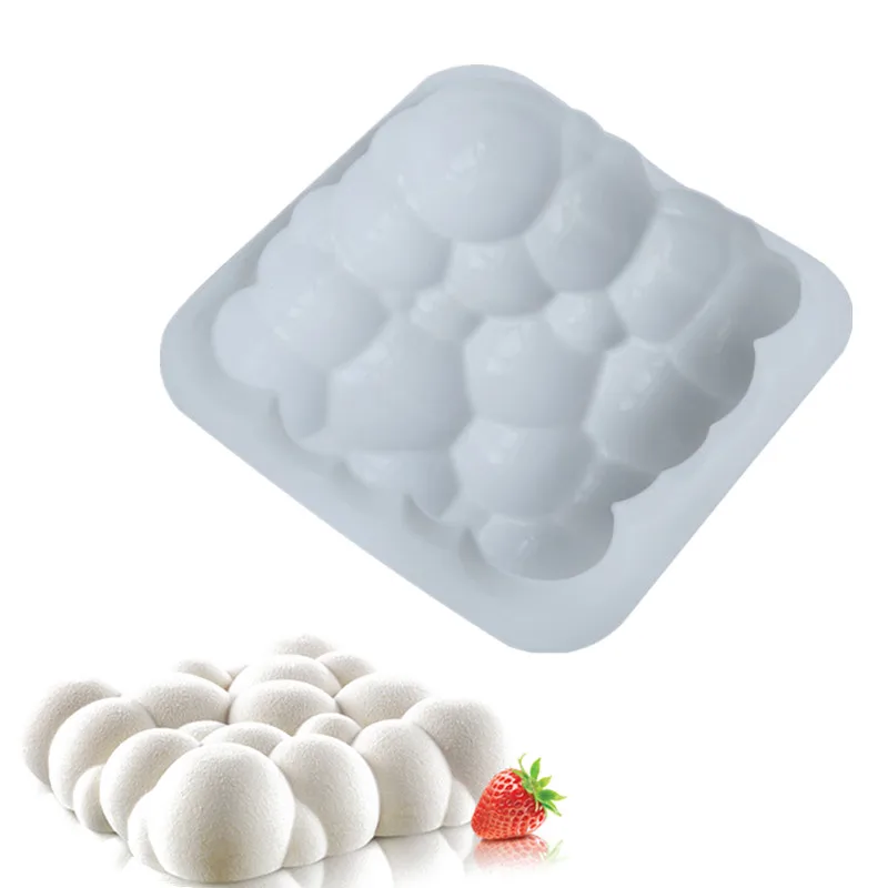 

DIY Moule Baking Tools Irregular Cloud Design Silicone Cake Mold 3D Cupcake Jelly Pudding Cookie Muffin Soap Mould, As photo