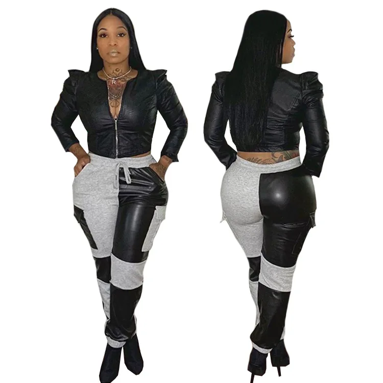 

B14865A New arrivals 2020 Autumn Winter american style lady jogging pants trousers