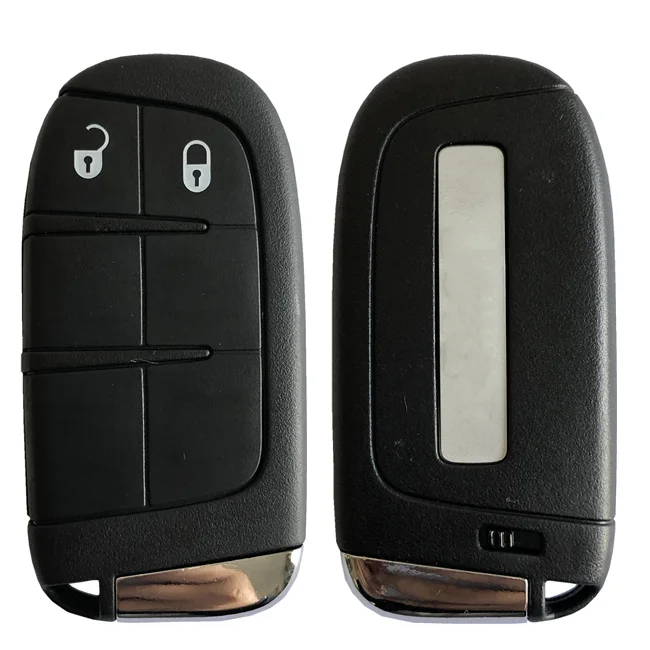 Lot De 2 Caches/Coques Pour Clé à Distance - Compatible Jeep Wrangler, Compass, Chrysler, Dodge... - Neuf