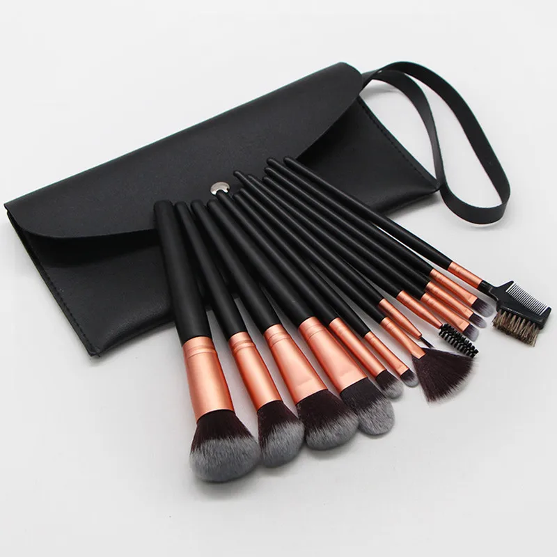 

13 PCS Makeup Brushes Set Eye Shadow Foundation Eyeliner Eyelash Lip Make Up Brush Cosmetic Beauty Makeup brush Tool Kit, Show in picture