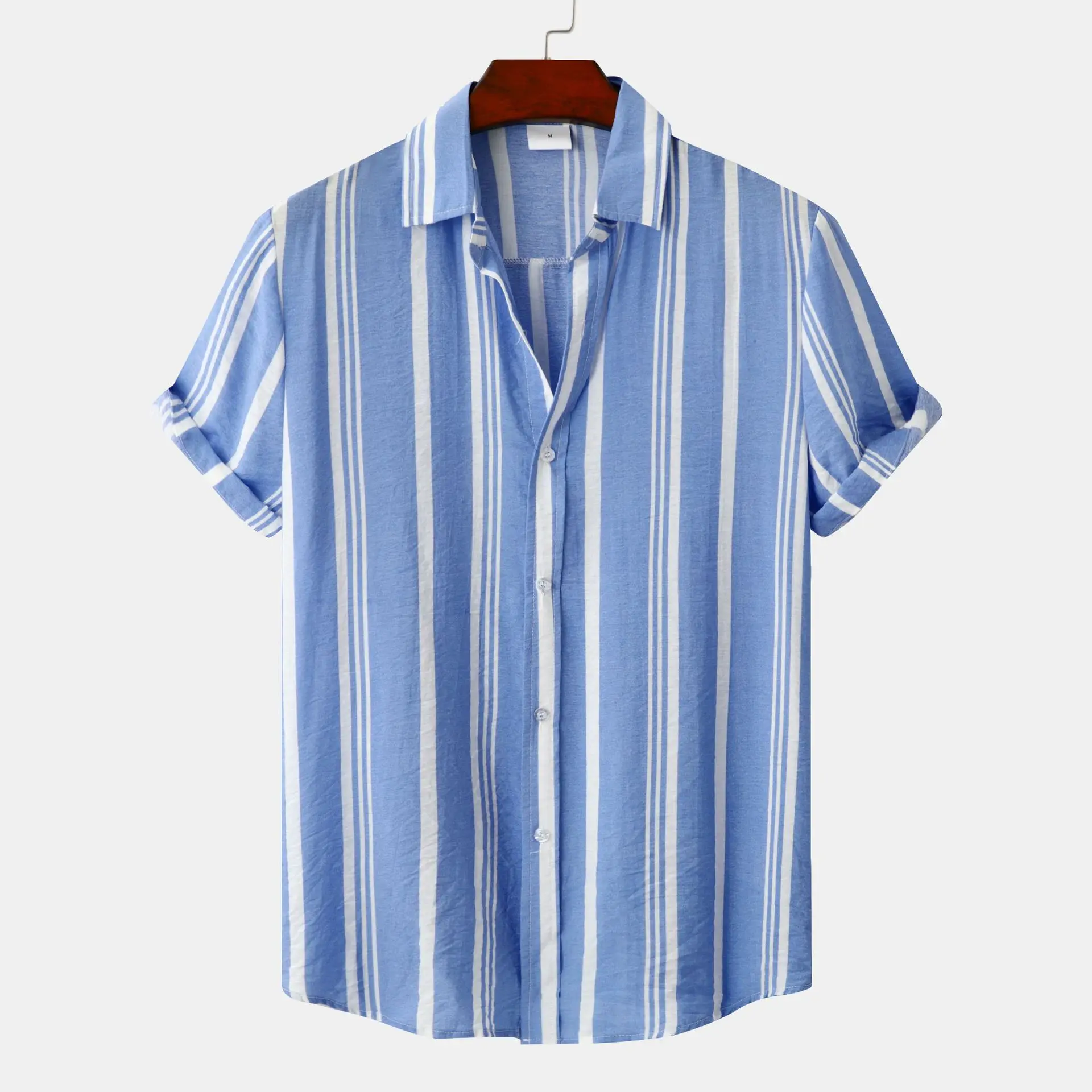 Striped Short Sleeve Casual Shirt