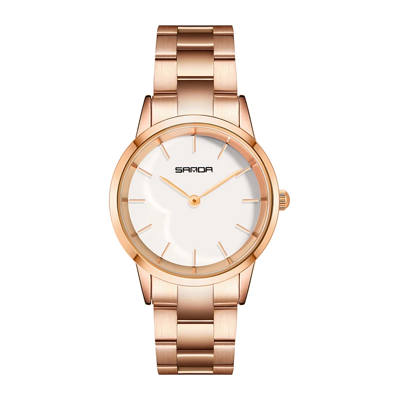 

brands women luxury Rose gold quartz watch automatic japan movt stainless steel wristwatch, Many colors are available