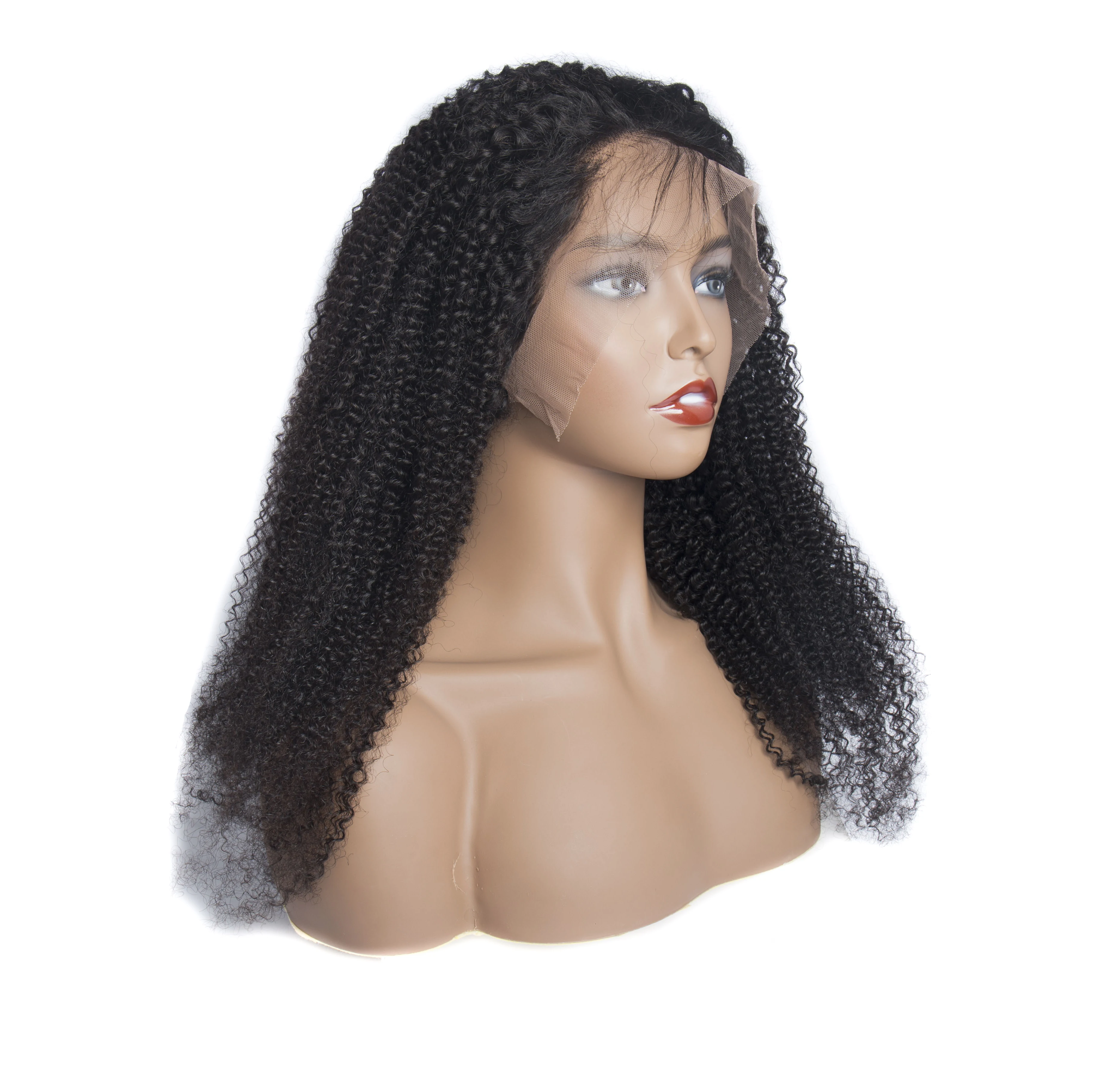 

FDX Free Shipping Kinky Curly Wig 13x4 Pre Plucked Lace Wigs 130% Density Brazilian Remy Lace Front Human Hair Wigs For Women