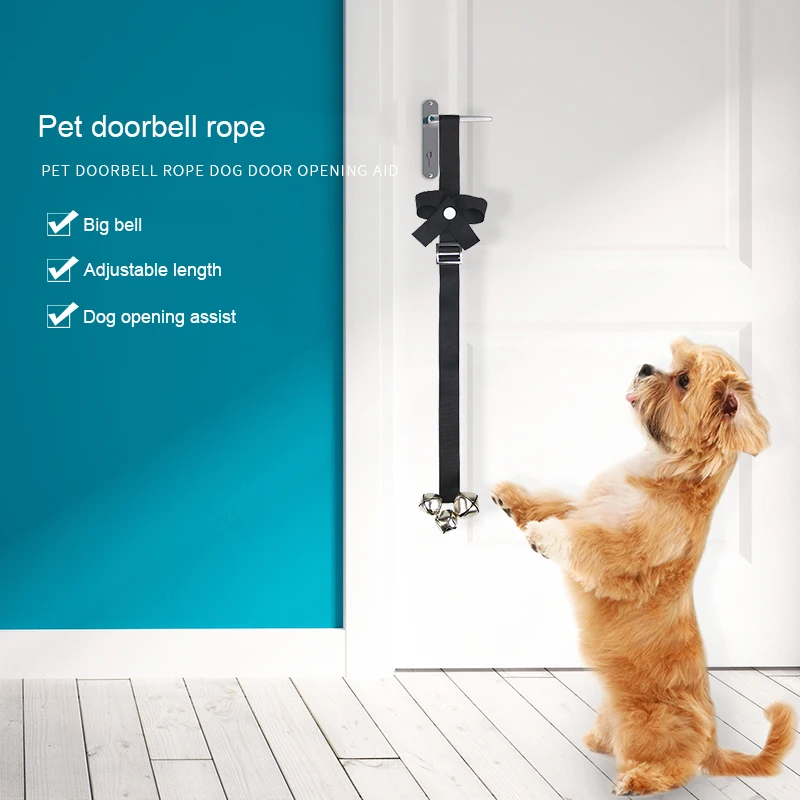 

Amazon New Doorbell Dog Rope Dog Out Alarm Dog Bell Pet Doorbell Rope, Solid