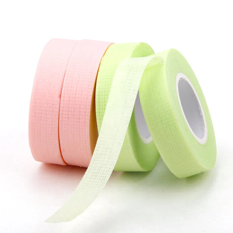 

Eyelash Extension Lint Non-Woven Fabrics Under Foam Tape for Eyel for Eyelash Tape Make Up Tools, Green, pink