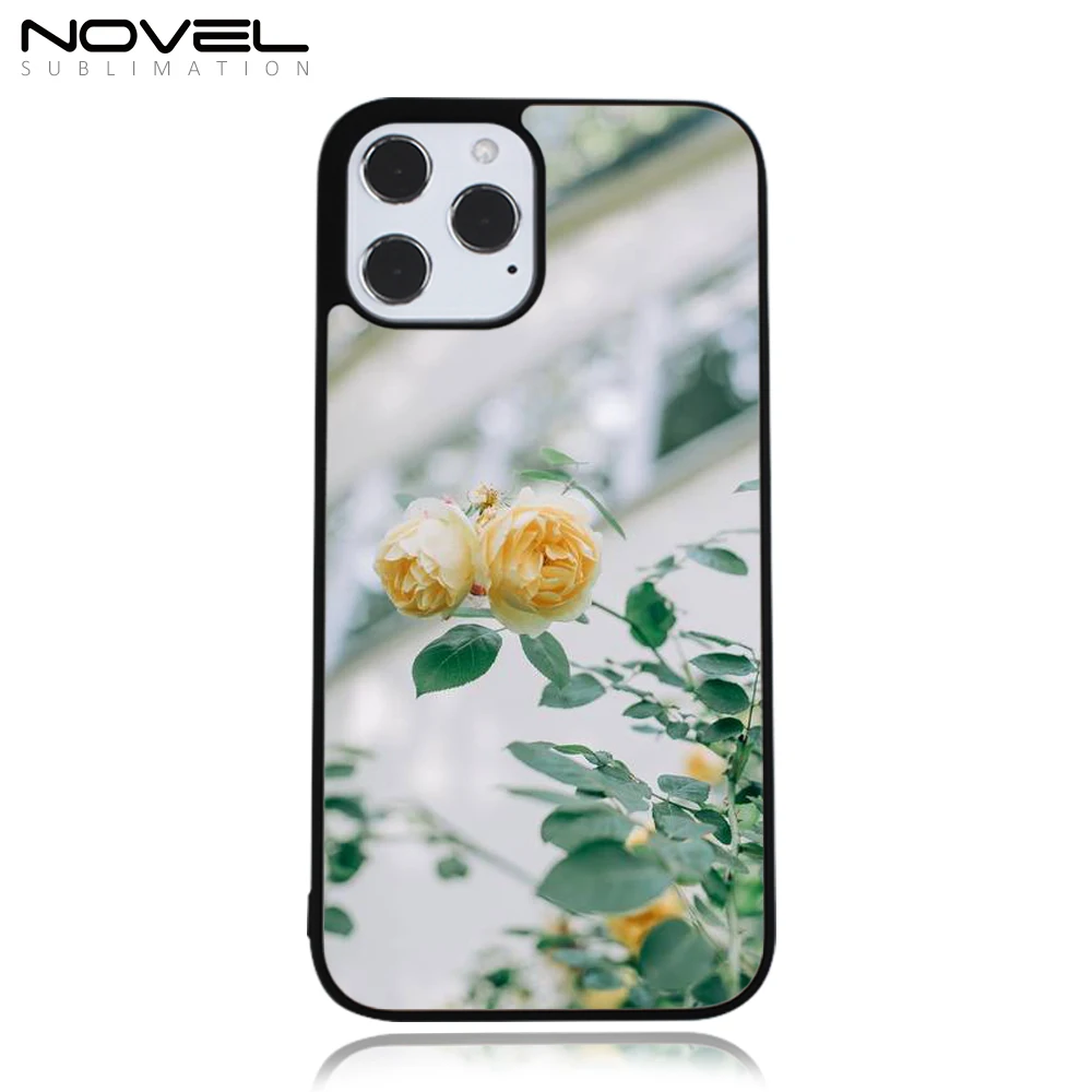 

Personality photo heat press Sublimation blank 2D TPU phone cover estuches para telefonos celulares for iPhone 12 Pro Max 6.7", Black, white, tranparent