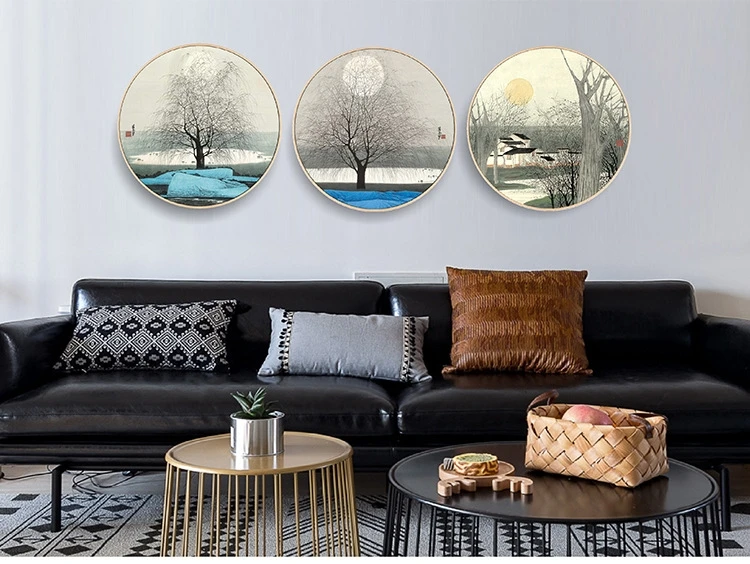 Chinese Classical Round Painting Framed Abstract Style Art Abstract Printing On Canvas Custom Abstract Landscape Painting Buy Printing On Canvas Abstract Painting Landscape Painting Product On Alibaba Com