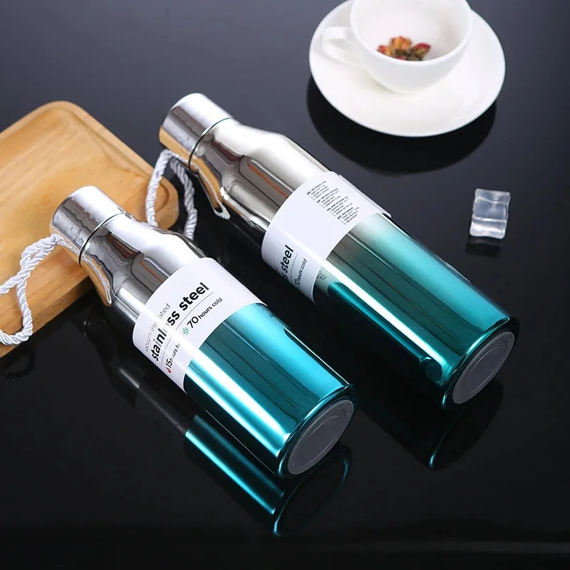 

350ml-1L Double Wall 304 Stainless Steel Vacuum Flask/Vacuum Water Bottle with Customizable Logo, Customized color