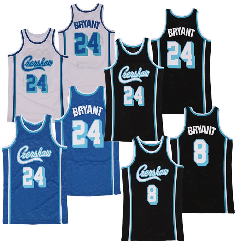 

Large size customization 2021 New Men's Kobe Bryant 24 # Kobe Bryant 8 #White Black Blue Basketball Jerseys Uniform