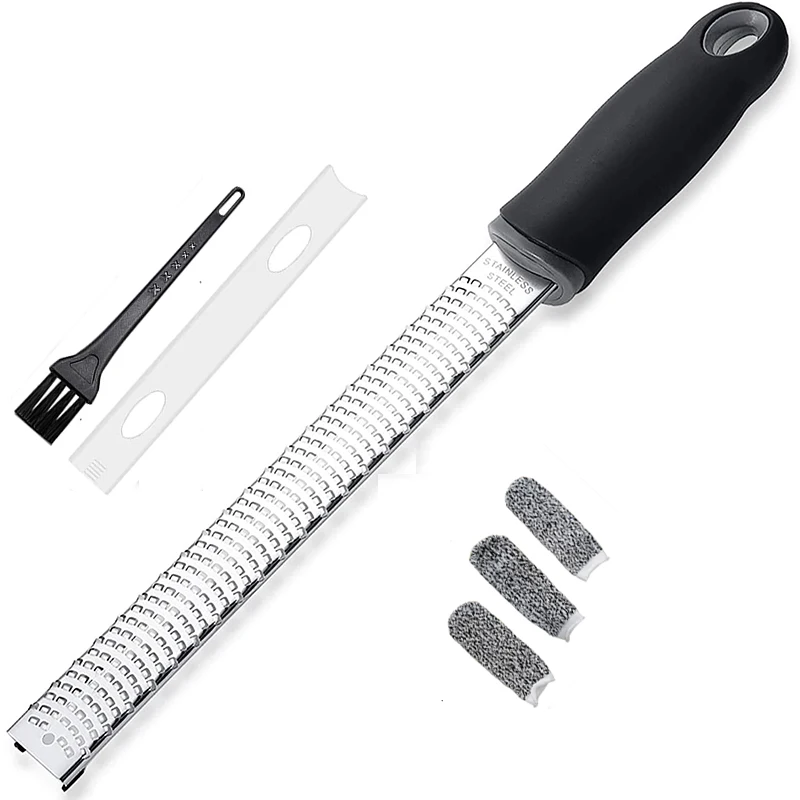 

Professional Kitchen Tools Lemon Zester Cheese Zester Grater with Brush