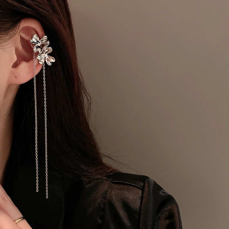 

fashion trendy tassel dangle women's long earrings