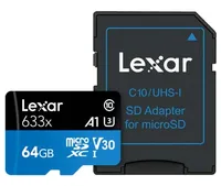 

100% original Lexar TF633x 16G/32G/64G/128G/512G TF/Micro SD card with retail package