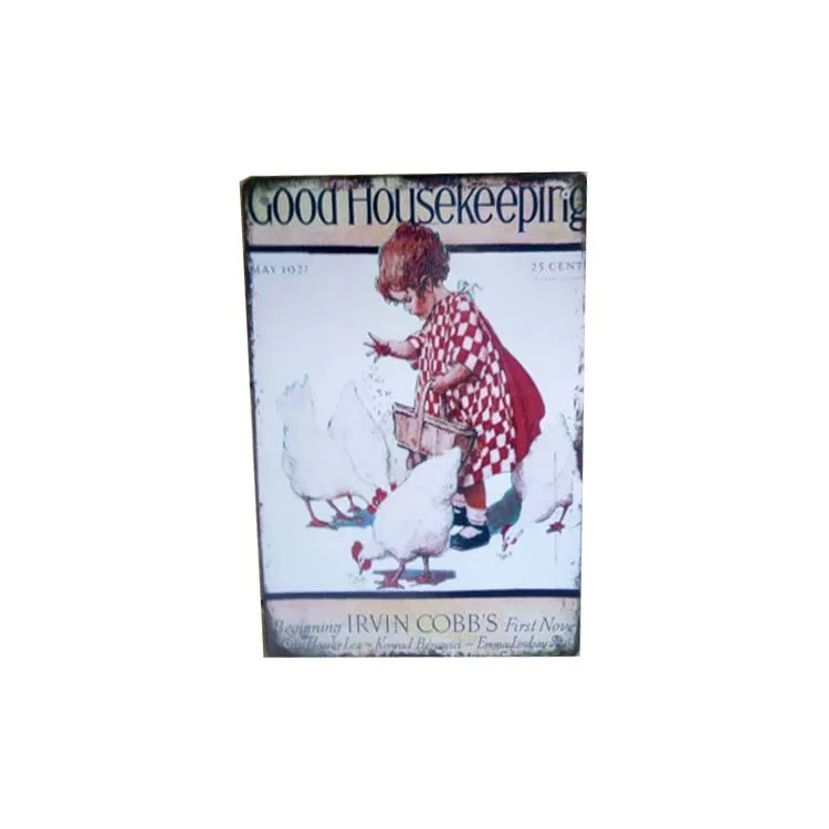 
Cheap Vintage Fresh Eggs Metal Tin Sign Happy Chicken sublimation plaque 