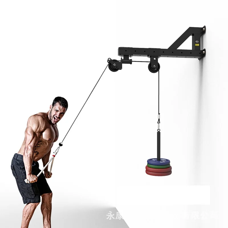 

Wholesale Wall Mounted Squat Rack Cable Station Gym Pull Down with Adjustable Dual Pulley System, 1 color