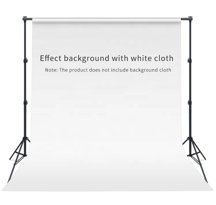 

Photo Studio Backdrop Support System Background Stand 3 position adjustable, Black