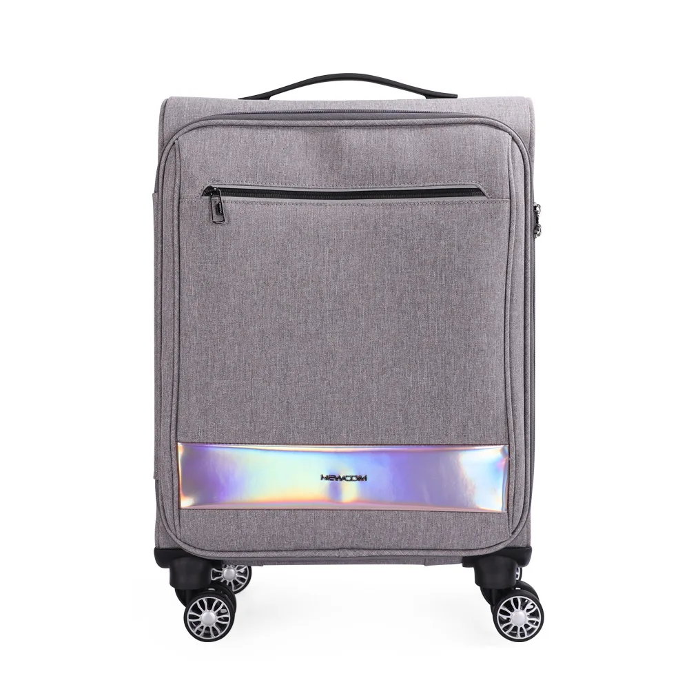 

Trolley bags high quality business travel soft polyester suitcase luggage, Customized color