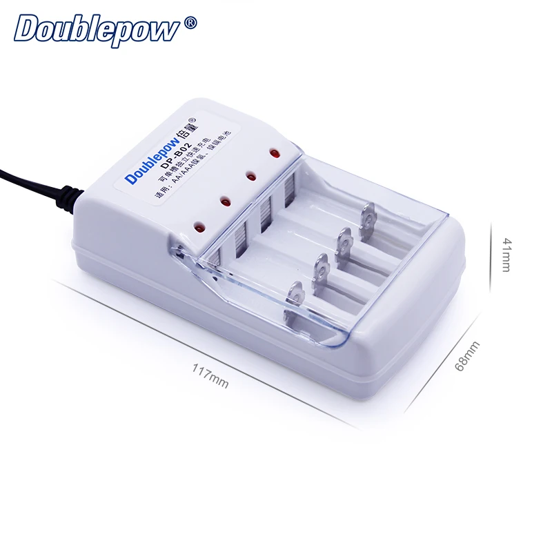 

Universal Charger for 1.2V - 1.6V Rechargeable Batteries NiCD NiMH NiZn AA AAA with 4 Independent Automatic Charging Slots