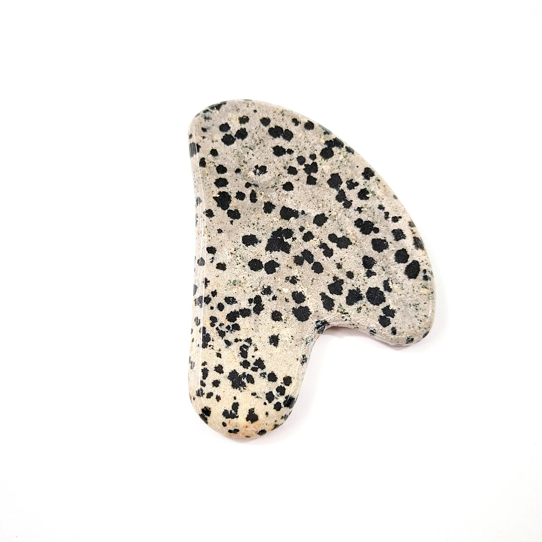 

2021 whole sale Dalmation jasper face gua sha massage tool body treatment gua sha for gift