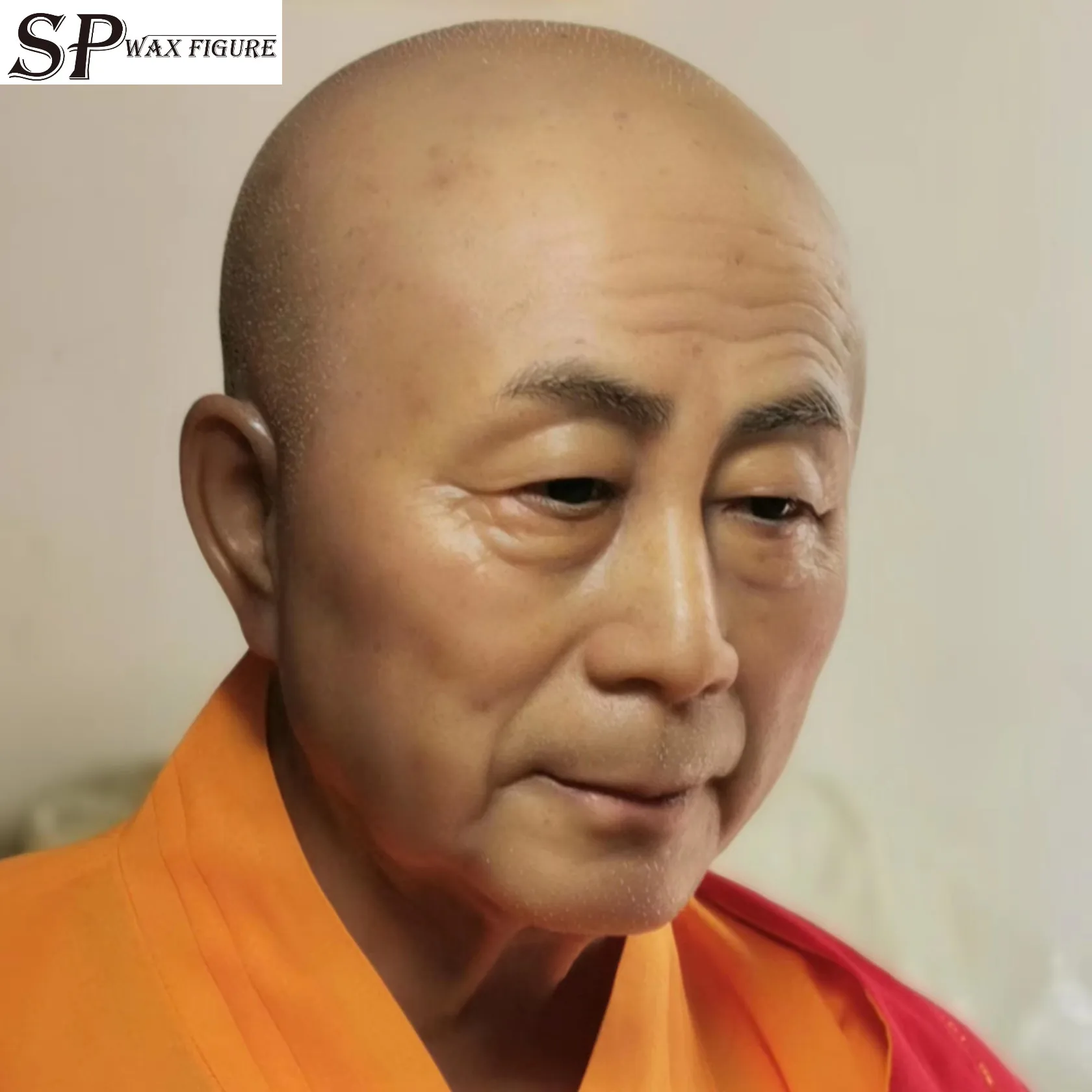 Super Realistic Living Buddha Monk Human Lifesize Silicone Wax Figure