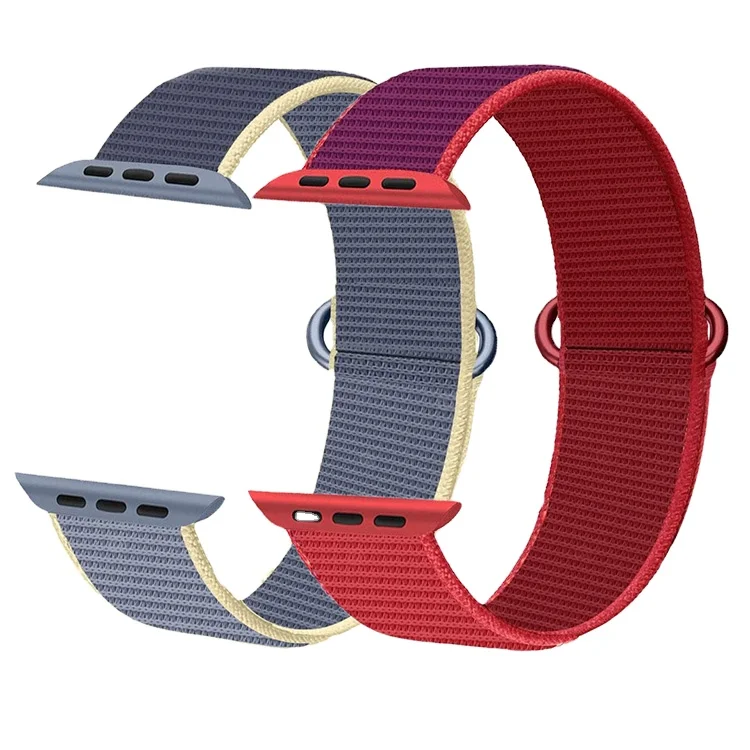 

Fashion magnetic paste nylon woven 44mm wristband sports wristband 42mm smart Apple Watch 5 4 3 2 watch band, Customer's requirement