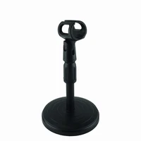 

Good quality Round Base Desktop Table Microphone Mic Holder Stand with Clip