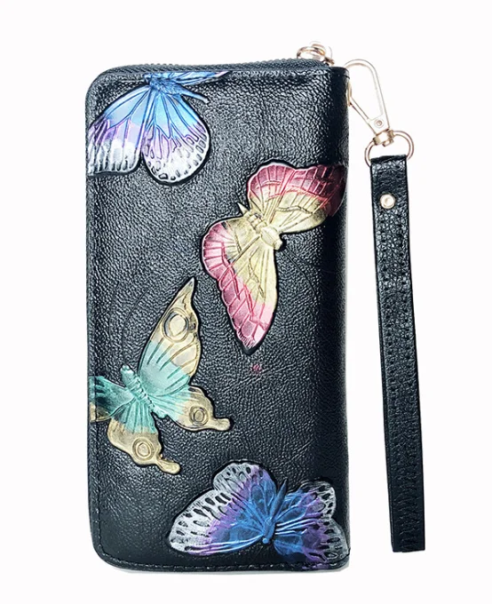 

Long women's purse fashion embossed wallet mobile phone bag, Various