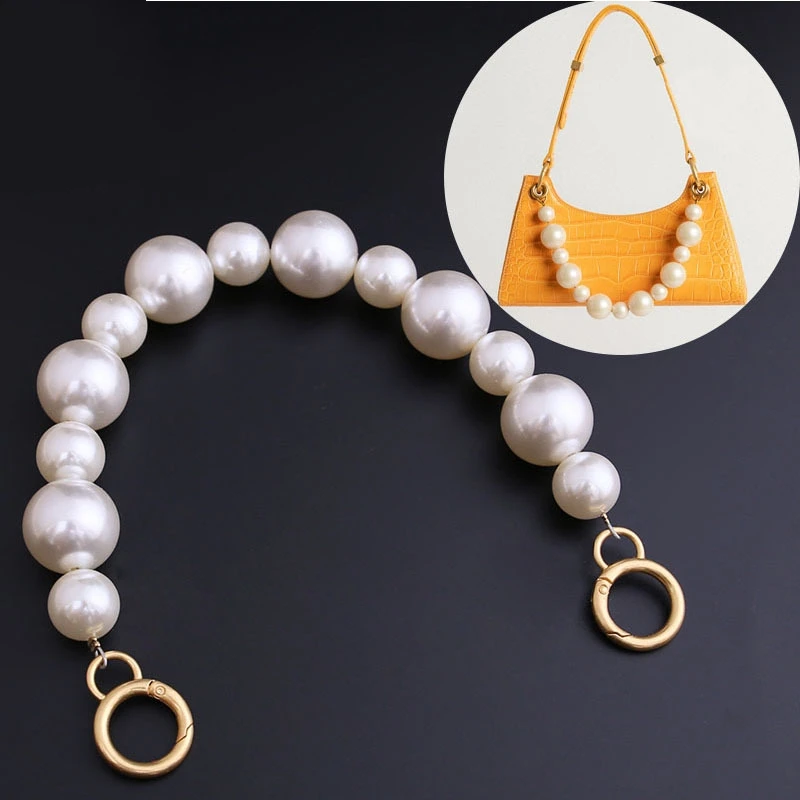 

New Pearl Bag Strap accept custom length Shoulder Bag Strap 35cm/45cm/65cm...