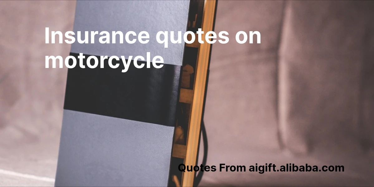 insurance quotes on motorcycle