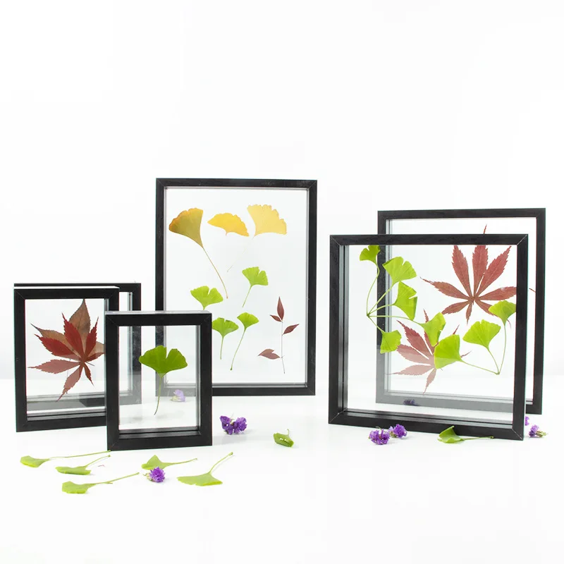 

Wholesale Home Decorative Dried Flower Leaves Wood Mdf Picture Photo Frames