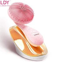 

LDY portable waterproof IPX7 silicone electric massage sonic face cleansing brush for face