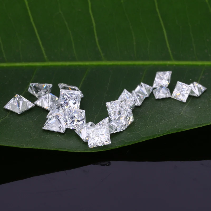 

VVS clarity princess cut 2.5x2.5mm colorless lab grown diamond for jewelry
