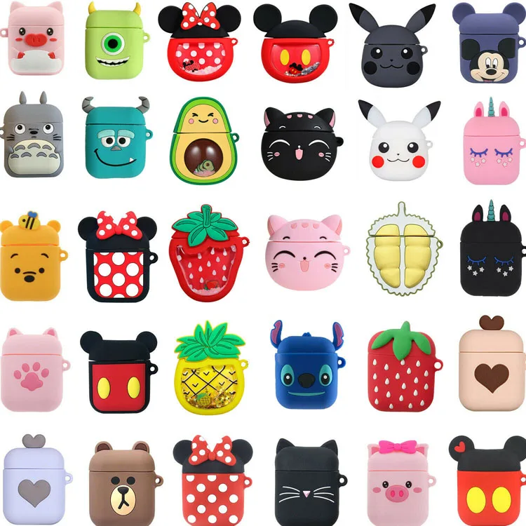 

Cute 3D cartoon earphone soft protective cover for apple airpods pro 3 2 1 case covers for airpod funda para auriculares, Many kinds of designs