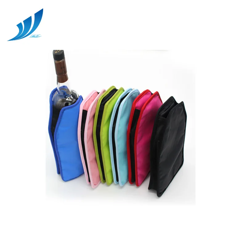 

Bottle Cooler Wrap gel pvc cooling bag for bottle or can