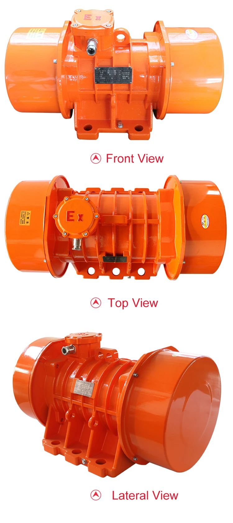 Yutong YBZ series industrial vibrating motor dust proof explosion proof AC vibration motor